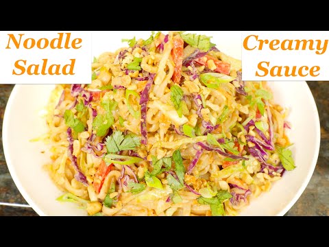 Creamy Peanut Sauce Noodle Salad
