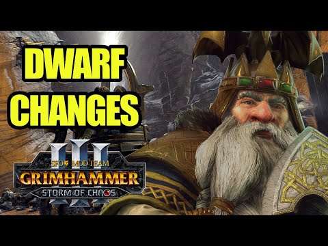 SFO Dwarf Changes - Storm of Chaos - Total War Warhammer 3 - SFO Grimhammer 3 - Mod Review