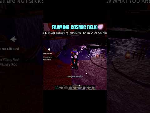 Farming cosmic relic #fisch #roblox #johngaming