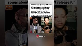Chris Brown has 20 Unreleased Apology Songs for Rihanna #chrisbrown #rihanna #shorts