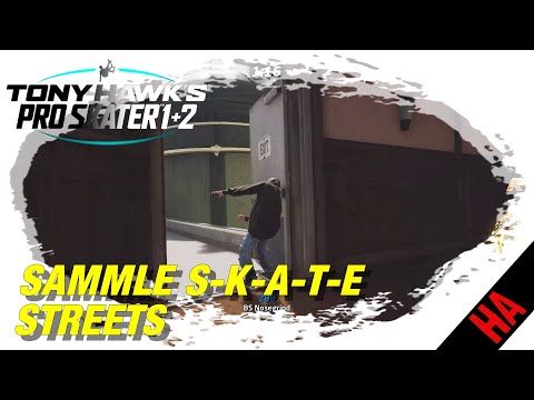 TONY HAWK'S PRO SKATER 1 + 2 - SAMMLE S-K-A-T-E - STREETS | THPS 1 FUNDORT SKATE BUCHSTABEN