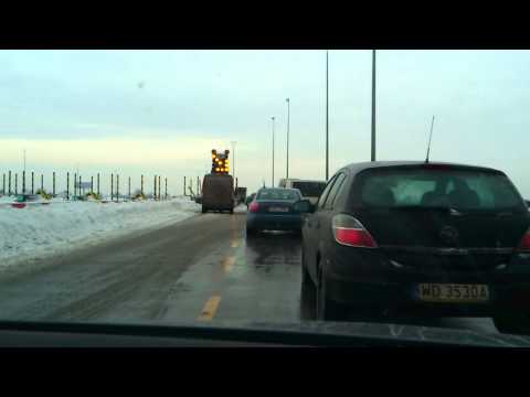 Wypadek na A2 PPO Pruszków 31.01.14