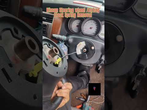 Nissan Steering wheel / Airbag / Clock Spring Removal / Horn Problems. #horn #notworking #shorts