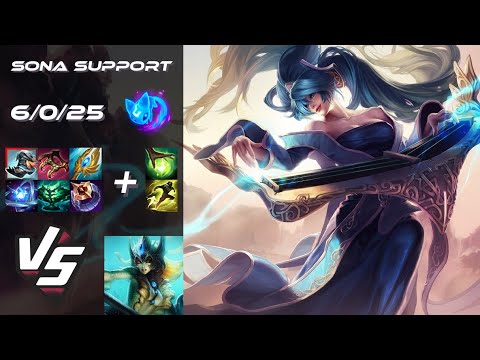 SUPPORT Sona vs Nami - NA Grandmaster Patch 25.24
