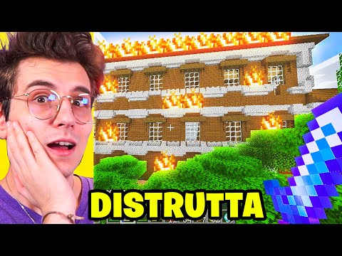 I DESTROYED THE MINECRAFT MANSION ITA