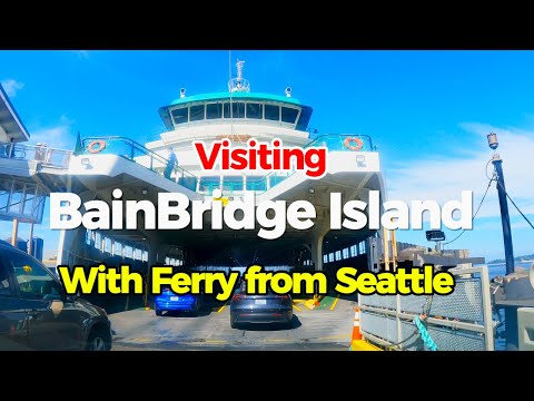 Seattle to Bainbridge Island Ferry [4K HDR] | Scenic Washington Trip 2025