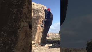 Video thumbnail of Heidi Klum, V3. Unaweep Canyon
