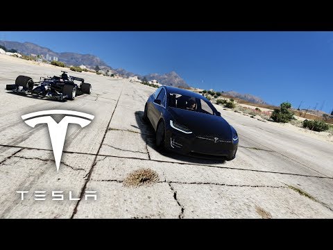 Tesla Model X - Tesla Vs Formula One Car