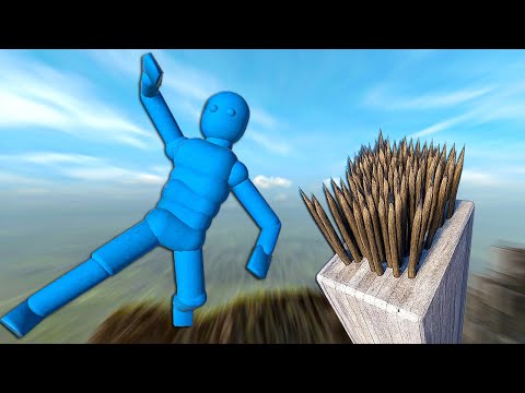 Euphoria Dude Ragdoll Compilation VS Deadly Spikes Trap – Funny Physics Moments!