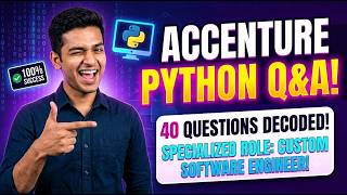 🔥Accenture Custom Software Engineer Python Interview Questions and Answers | Accenture CSE prep 2026