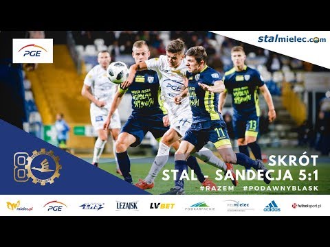 WIDEO: PGE Stal Mielec - Sandecja Nowy Sącz 5-1 [SKRÓT MECZU]