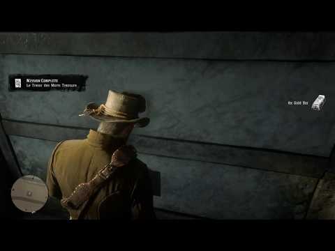 Red Dead Redemption 2 hidden gold bars in the Cemetery in saint denis treasure map