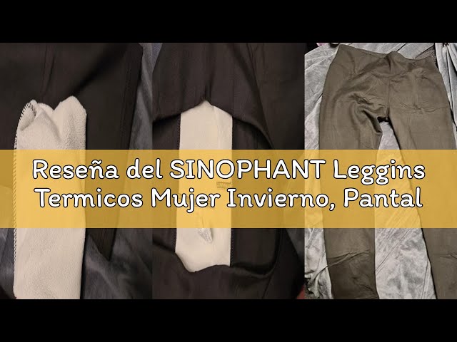 Vídeo relacionado con SINOPHANT Leggins Termicos Mujer Invierno, Pantalones Térmicos Mujer Cintura Alta, Gruesos y Cálidos, Black, M