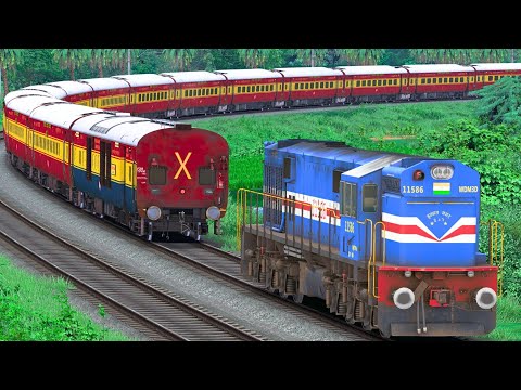 WDM3D SHUNTING ICF RAJDHANI EXP TRAIN  | BUMPY RAILROAD | Train Simulator | Railworks 3 | NTG GAMING