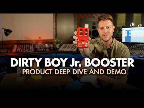 Dirty Boy Jr. Booster Product Deep Dive & Demo | Warm Audio x Dirty Boy Pedals Collaboration