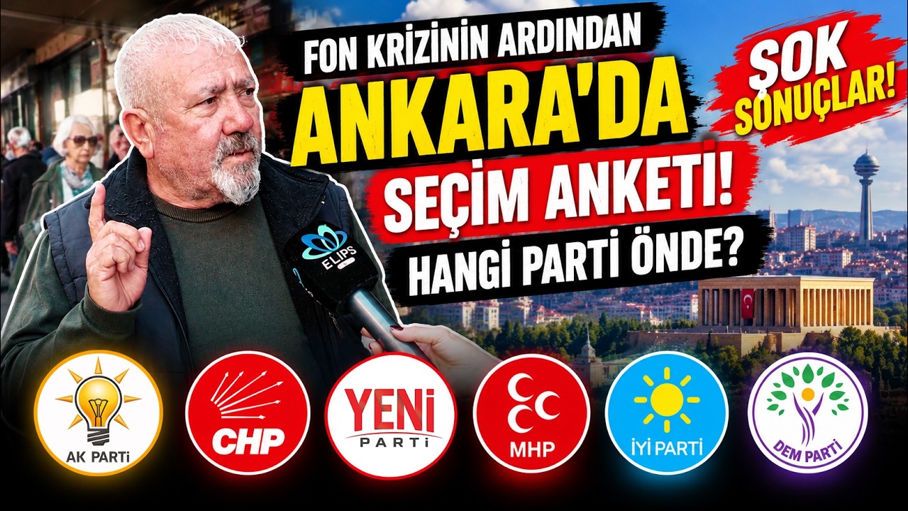 Fon krizinden sonra Ankara'da seçim anketi! Hangi parti önde?