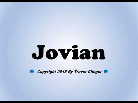 How To Pronounce Jovian
