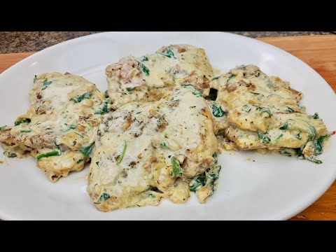 Creamy garlic Parmesan chicken thighs |easy chicken recipe| ASMR sounds