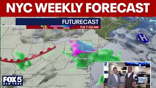 NYC weather forecast: Several chances for rain this week