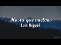 Luis Miguel - Hasta Que Vuelvas (Letra) ♡