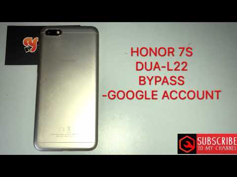 HONOR 7S/DUA-L22 frp bypass v8.1.0 google account