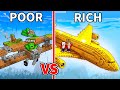 JJ And Mikey POOR Vs RICH Airplane Battle In Minecraft Maizen