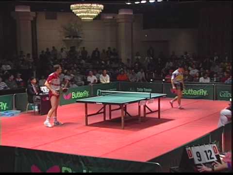 '96 Gilbert Cup - Kim Taek Soo v. Jean-Michel Saive - Game 1