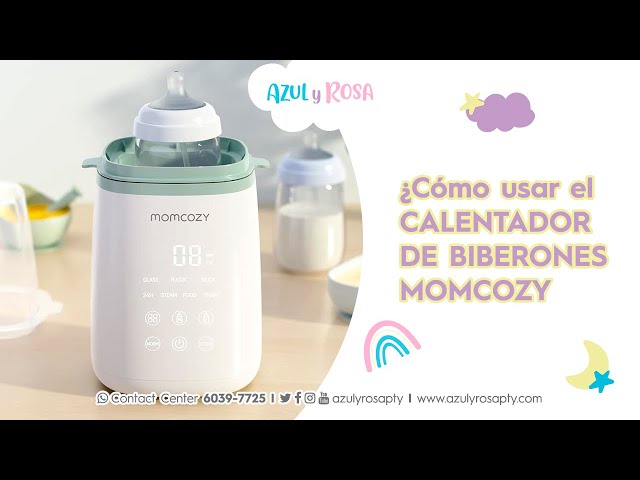 Vídeo relacionado con Momcozy Botella para bebé con doble luz, calentador rápido de biberones para preparar leche, 1,69 litros de gran volumen, máquina de leche con 6 niveles de temperatura, equipamiento básico para la
