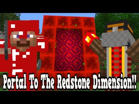 SmoothMarky - Minecraft How To Make A Portal To The Redstone Dimension - Redstone Dimension Showcase!!!