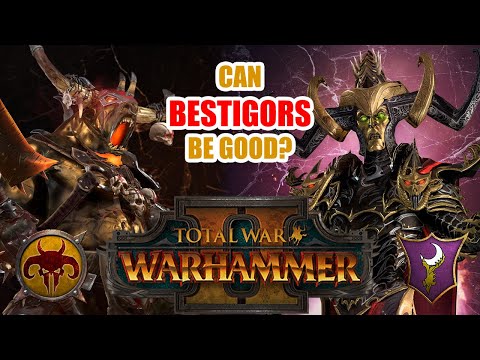 Picking Bestigors unironically | Beastmen vs Dark Elves | Total War: Warhammer 2
