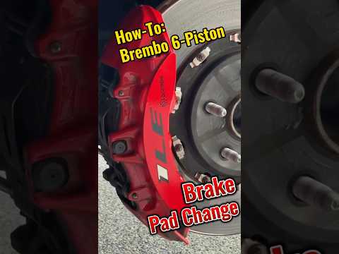 Brembo 6-Piston Pad Change #Brembo #Camaro #Corvette #ZL1 #SS #1LE #6Pot