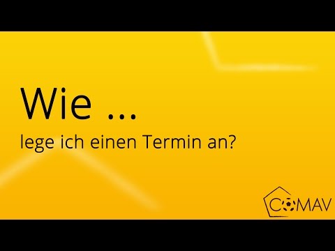 Termin(e) anlegen | COMAV