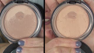 How To Remove Hard Film from Powder Foundation, Blush or Bronzer