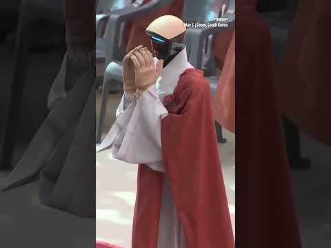 Video Thumbnail: South Korean Buddhist sect welcomes humanoid robot