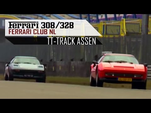FERRARI 308 328 - Racing on TT Track Assen in top gear - Club Nederland FCN - Loud | SCC TV
