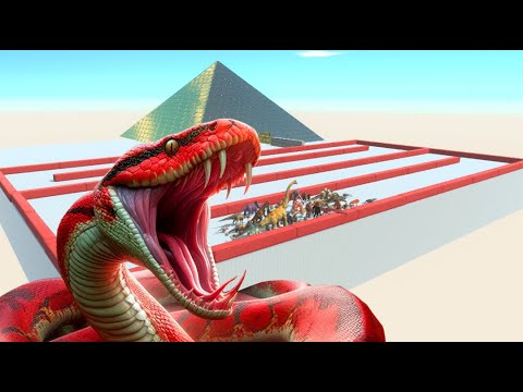 Escape From Alien Indoraptor Last Survivor Uphill Course / Animal Revolt Battle Simulator