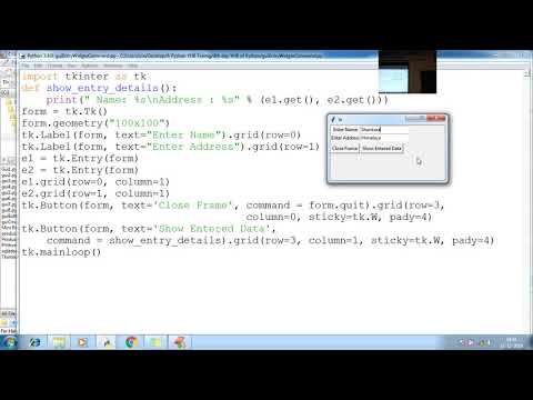225 Python Gui With Tkinter Course Create Gui Graphic User Interfaces In Python With Source Code Gui