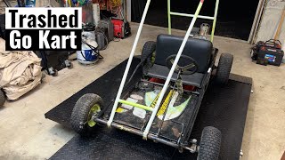 Trashed Path Winder Go Kart (Part 1) - Will it Run?