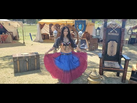 METZLI RISING (Belly dancer Marsela Apodaca) Does Pirate Fest 2021 Las Vegas  NV, Craig Ranch Park.