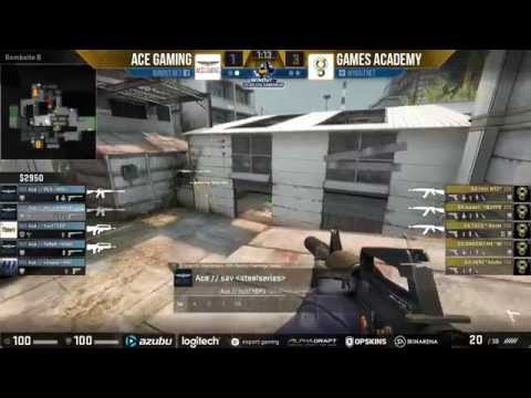 WinOut CS:GO Tournament - Games Academy vs. ACE Gaming (Mapa 2 - Cache) - Narração PT-BR