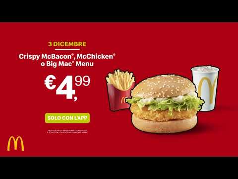 Il Grinch oggi propone un Crispy McBacon®, McChicken® o Big Mac® Menu a 4,99€!