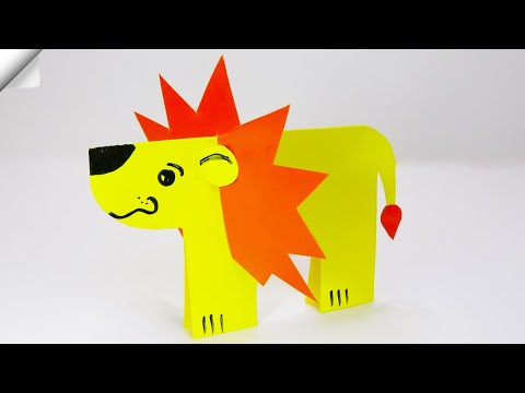 DIY Paper LION Paper crafts