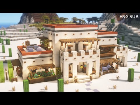 Minecraft: How To Build a Desert Survival Base (House Tutorial) (#19) |  Minecraft Architecture, Desert Base, Interiors