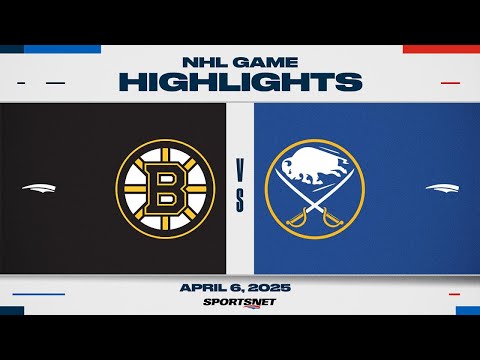 NHL Highlights | Bruins vs. Sabres - April 6, 2025