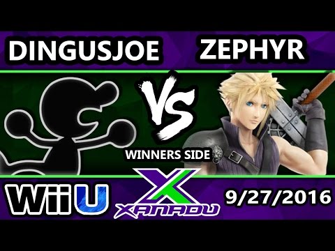 S@X 169 - Dingus Joe (G&W) Vs. Zephyr (Cloud) SSB4 Tournament - Smash Wii U - Smash 4