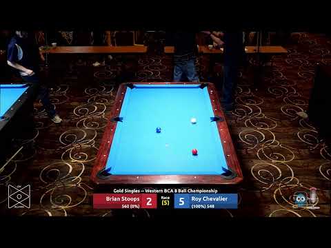 Brian Stoops vs Roy Chevalier - Gold Singles - 2023 Western BCA 8 Ball Championship