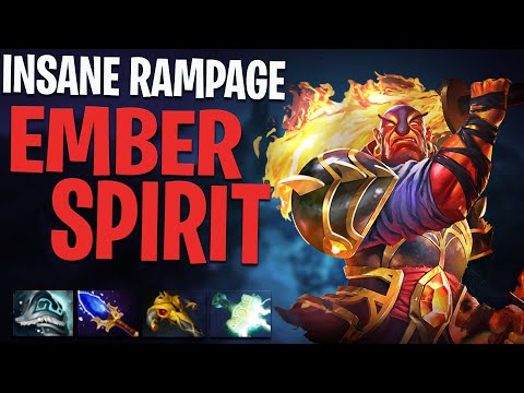 INSANE EMBER SPIRIT - RAMPAGE 22kills, Electric Style
