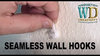 Seamless Wall hook Invisible Here how to remove it after installing it
