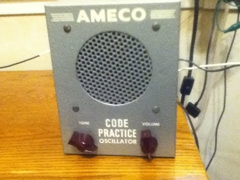 Ameco Morse Code Practice Oscillator & J-38 Key