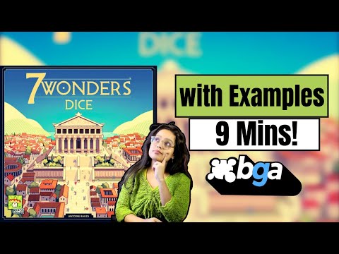 7 Wonders Dice - How to Play in 9 Mins | Board Game Arena!